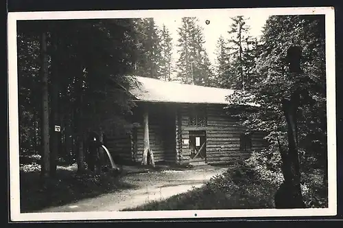 Foto-AK Linderhof, Hundinghütte