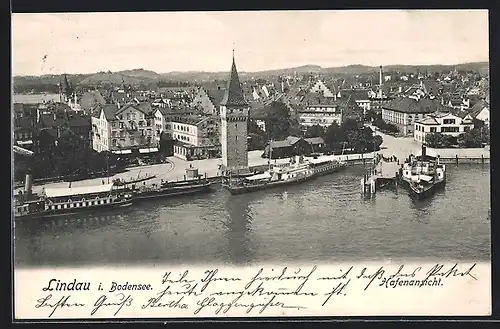 AK Lindau, Partie im Hafen