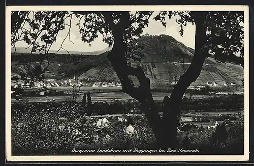 AK Heppingen, Panorama, Burgruine Landskron