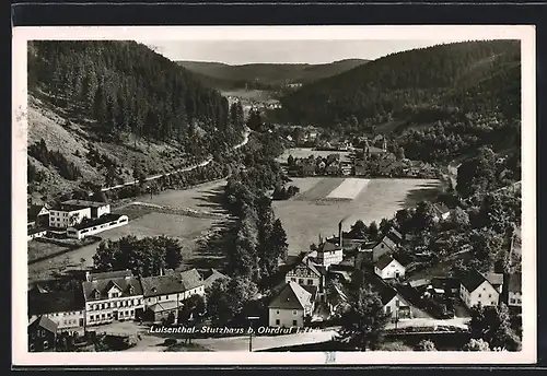AK Ohrdruf, Gesamtansicht mit Luisenthal-Stutzhaus