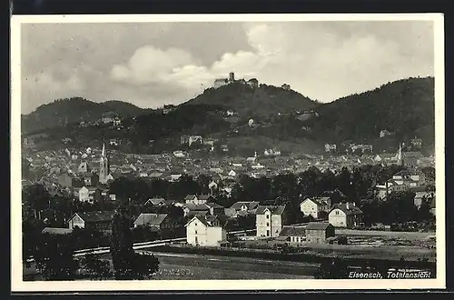 AK Eisenach, Totalansicht, Blick vom Zoo