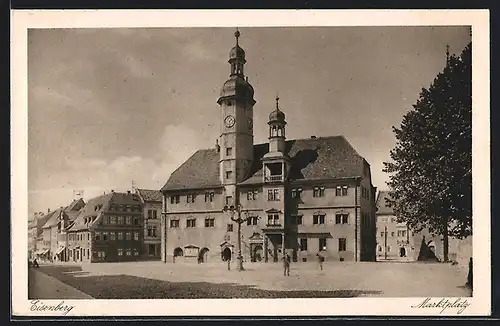 AK Eisenberg, Strassenpartie am Marktplatz