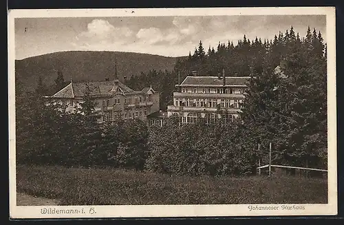 AK Wildemann i. O., Johanneser Kurhaus im Wald