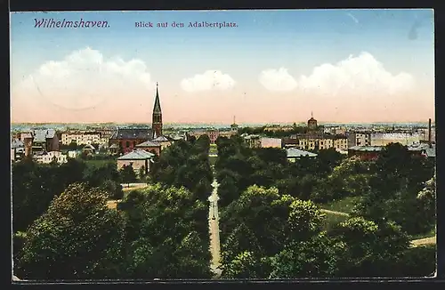AK Wilhelmshaven, Blick auf den Adalbertplatz