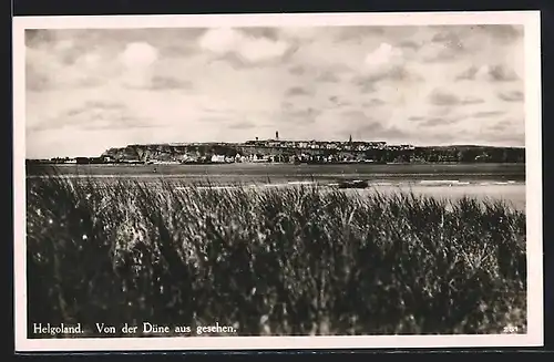 AK Helgoland, Ortsansicht von der Düne aus