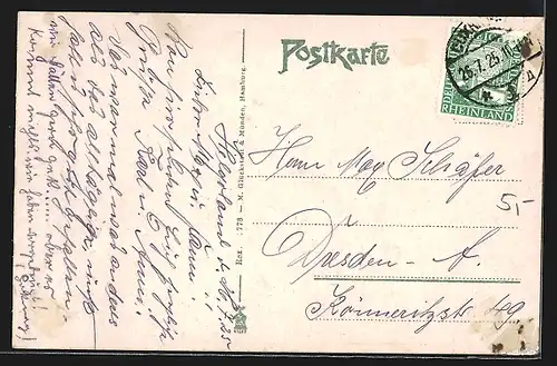 AK Helgoland, Totalansicht mit Leuchtturm