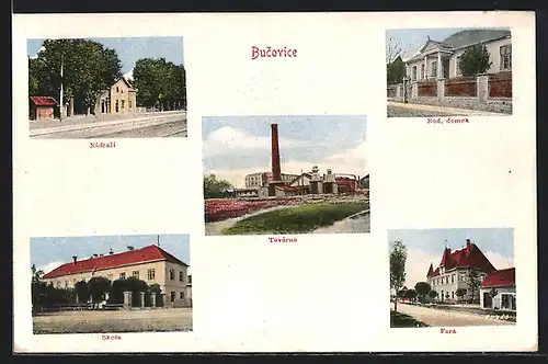 AK Bucovice, Toverna, Skola, Fara