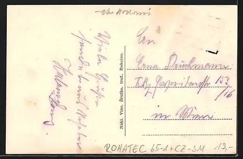 AK Rohatec, Náves, Pomník, Hostinec u Srutku