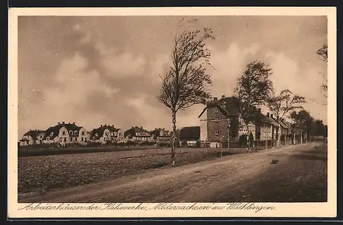 AK Wathlingen, Kailwerk Niedersachsen, Arbeiterhäuser mit Strasse