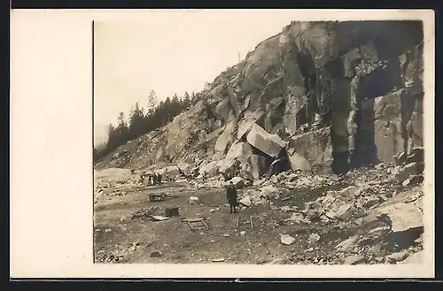 Foto-AK Waldulm, Blick auf die Schwarzw. Granitwerke