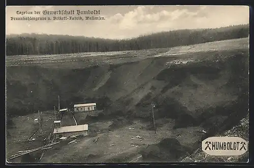 AK Wallensen, Braunkohlengrube u. Brikett-Fabrik der Gewerkschaft Humboldt