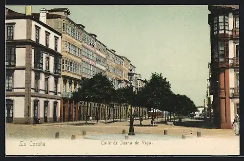 AK La Coruna, Calle de Juana de Vega