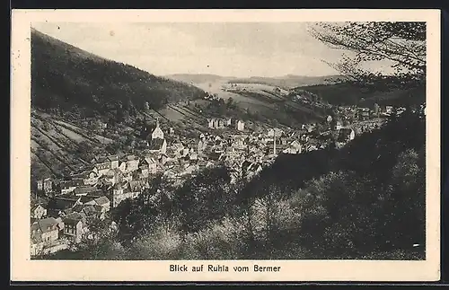 AK Ruhla, Blick auf Ruhla vom Bermer
