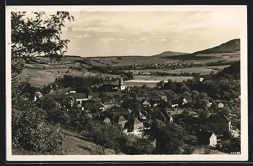 AK Vacha, Blick ins Philipsthal mit Ortschaft