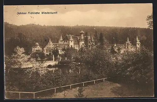 AK Wolfersdorf, Schloss Fröhliche Wiederkunft