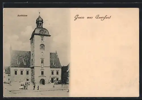 AK Querfurt, Rathaus und Stadt-Sparkasse