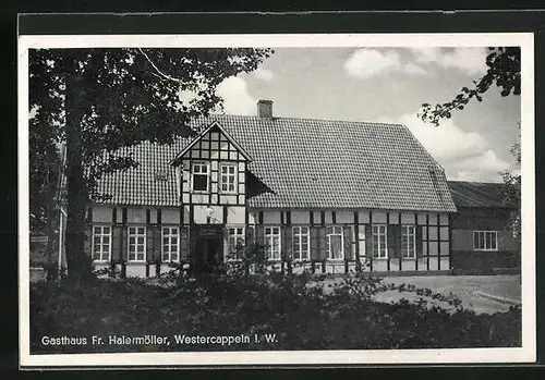 AK Westercappeln i. W., Gasthaus Fr. Halermöller