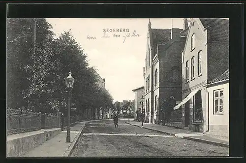 AK Segeberg, Strassenpartie mit Postamt