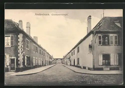 AK Neubreisach, Blick in die Colmarerstrasse