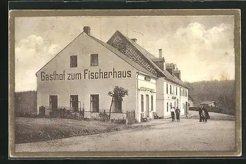 AK Moldau, Gasthof zum Fischerhaus