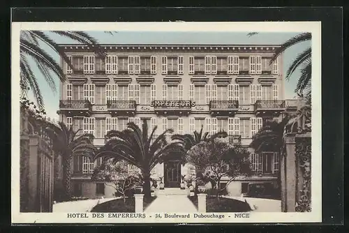 AK Nice, Boulevard Doubouchage, Hotel des Empereurs