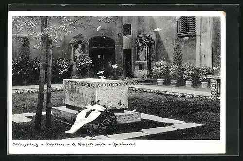 AK Würzburg, Walther von der Vogelweide-Grabmal