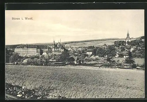 AK Büren i. Westf., Teilansicht