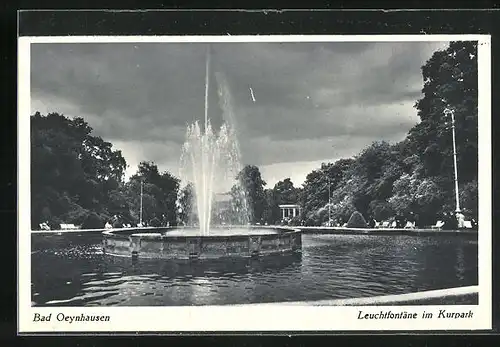 AK Bad Oeynhausen, Leuchtfontäne im Kurpark