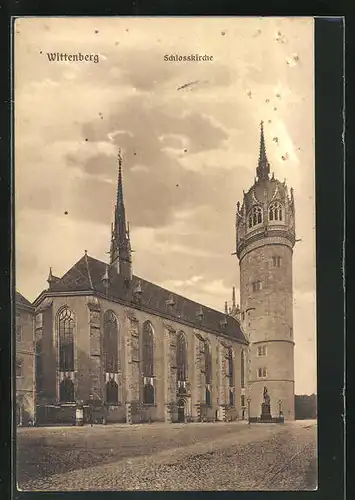 AK Wittenberg, Ansicht der Schlosskirche