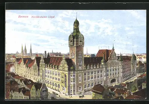 AK Bremen, Blick auf Norddeutschen Lloyd