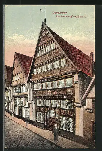 AK Osnabrück, Renaissance-Haus, Bierstrasse