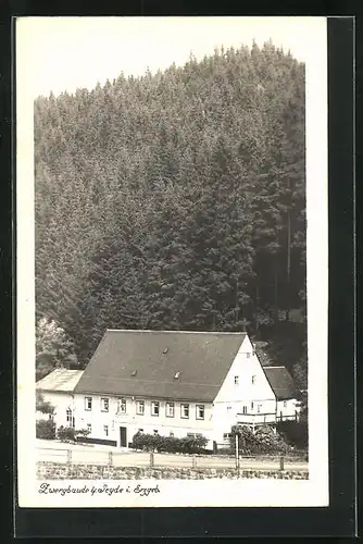 AK Seyde i. Erzgeb., Blick auf das Gasthaus Zwergbaude