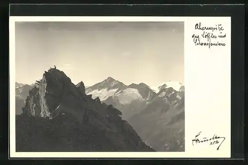 Foto-AK Hans Hruschka Nr. 282: Ahornspitze gen Löffler, Schwarzenstein