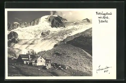 Foto-AK Hans Hruschka Nr. 869: Furtschaglhaus mit Mösele, Zillertal