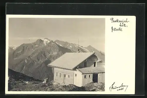 Foto-AK Hans Hruschka Nr. 1055: Penkenjochhütte, Zillertal