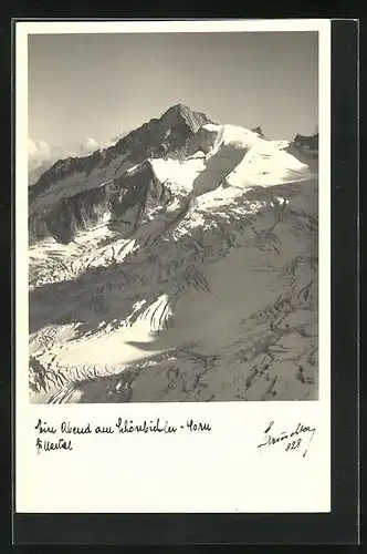 Foto-AK Hans Hruschka Nr. 828: Abend am Schönbichler-Horn, Zillertal