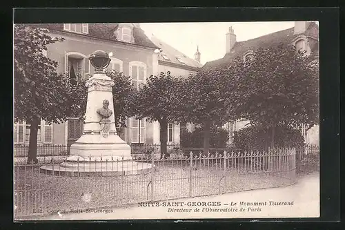 AK Nuits-Saint-Georges, Le Monument Tisserand, Directeur de l`Observatoire de Paris