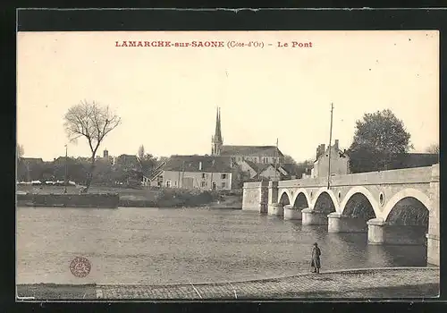 AK Lamarche-sur-Saone, Le Pont