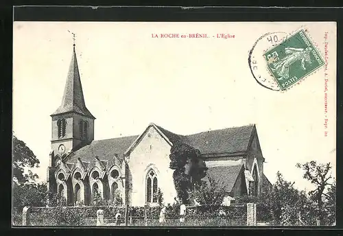 AK La Roche-en-Brénil, L`Eglise