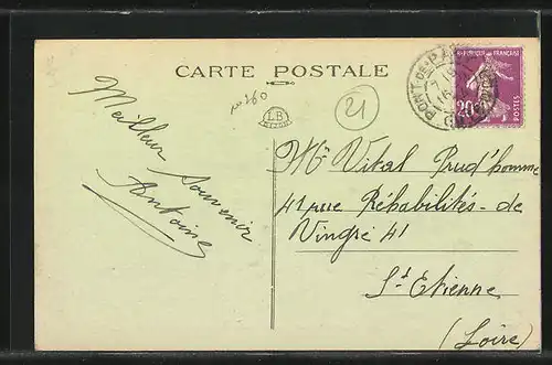 AK Sainte-Marie-sur-Ouche, Vue Générale