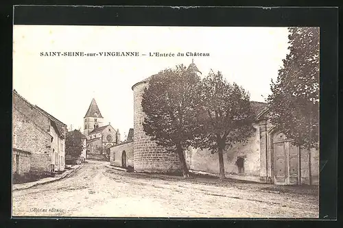 AK Saint-Seine-sur-Vingeanne, L`Entrée du Château