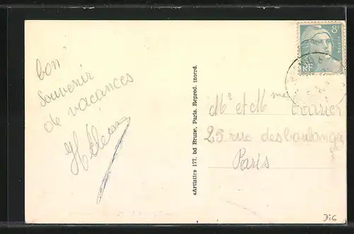 AK La Roche-en-Brenil, Vue sur les Fossés du Château