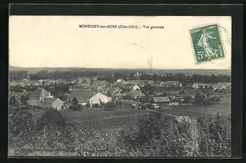 AK Montigny-sur-Aube, Vue générale