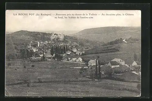 AK La-Roche-Pot, Panorama pris au-dessus de la Tuilerie