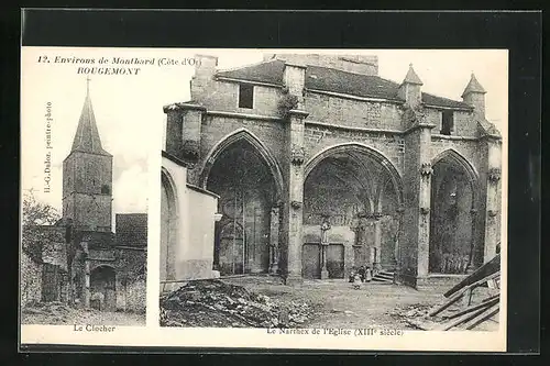 AK Rougemont, Le Clocher, Le Narthex de l`Eglise