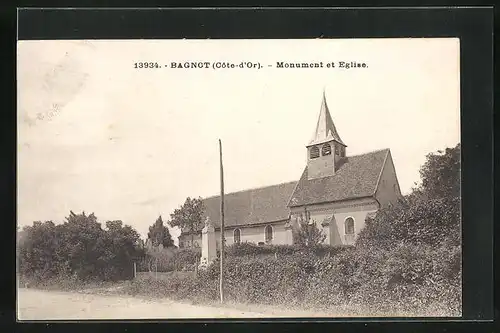 AK Bagnot, Monument et Eglise