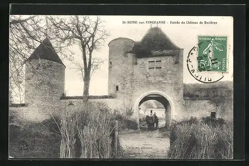 AK St-Seine-sur-Vingeanne, Entrée du Chateau de Rozières