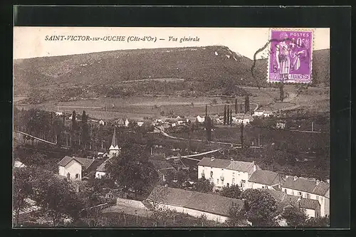 AK Saint-Victor-sur-Ouche, Vue générale