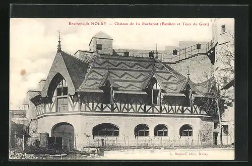 AK La Rochepot, Le Chateau, Pavillon et Tour du Guet