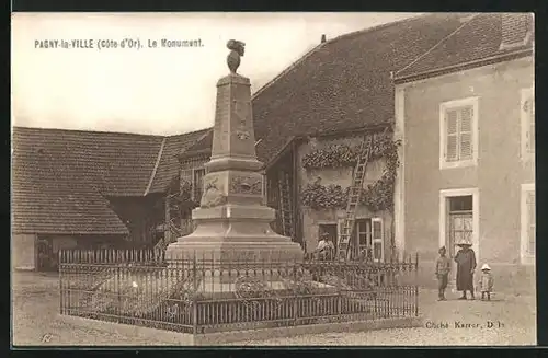 AK Pagny-la-Ville, le Monument